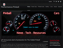 Tablet Screenshot of performancepinball.com